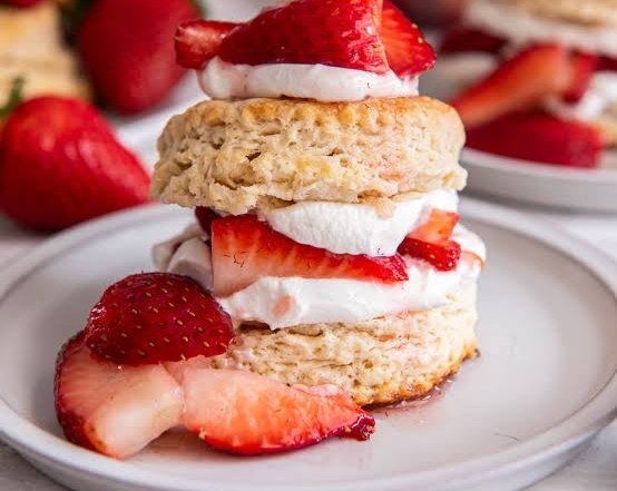 This Easy Strawberry Shortcake Is A Crowd Pleaser top view