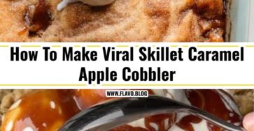 Viral 15 Minute Skillet Caramel Apple Cobbler Hack