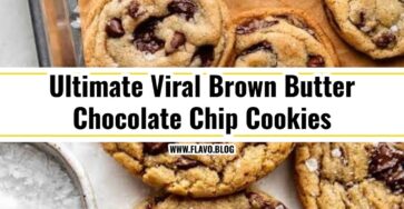Viral Bakery Style Brown Butter Chocolate Chip Cookies