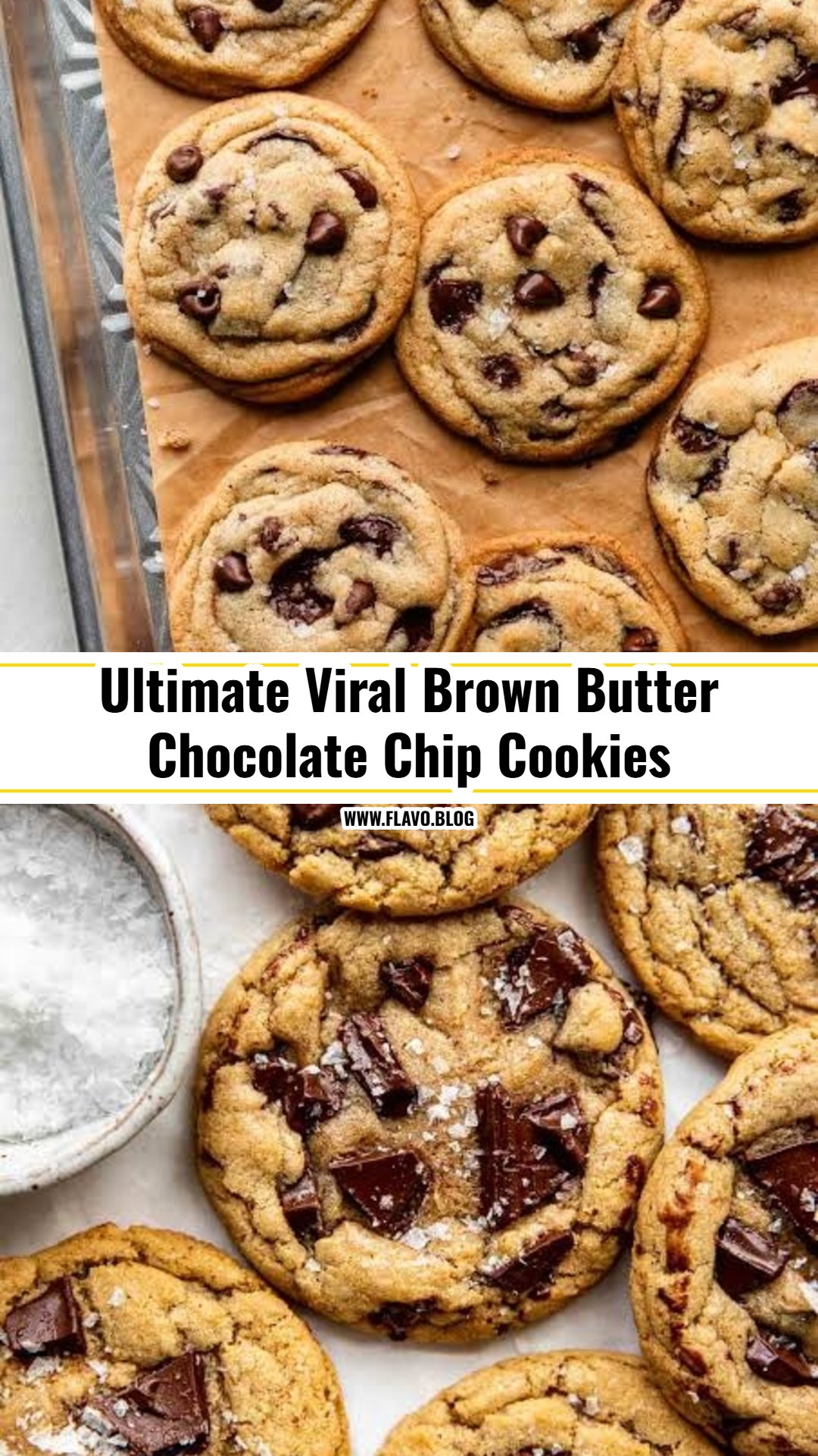 Viral Bakery Style Brown Butter Chocolate Chip Cookies