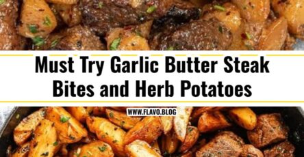 Viral Garlic Butter Steak Bites and Crispy Potatoes